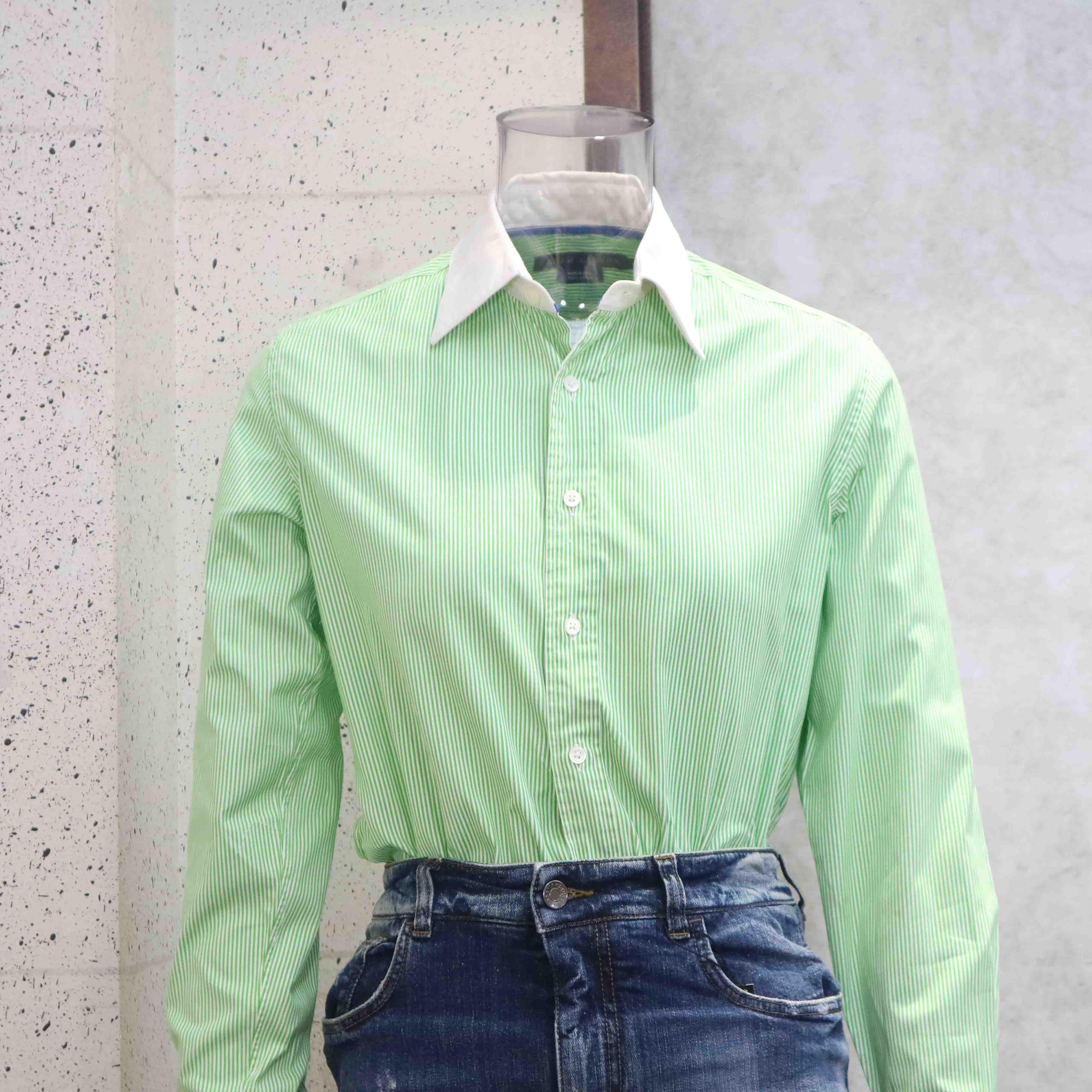 Áo sơ mi nam Polo ralph lauren ngắn tay xanh lá cây nhạt #42 Áo sơ mi nam Polo ralph lauren ngắn tay xanh lá cây nhạt